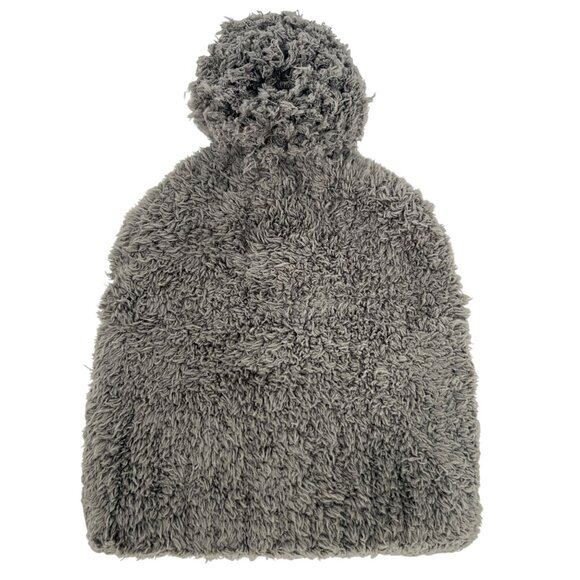 Barefoot Dreams CozyChic Pom Pom Beanie Scarf Set Charcoal One Size NWT - Picture 4 of 10